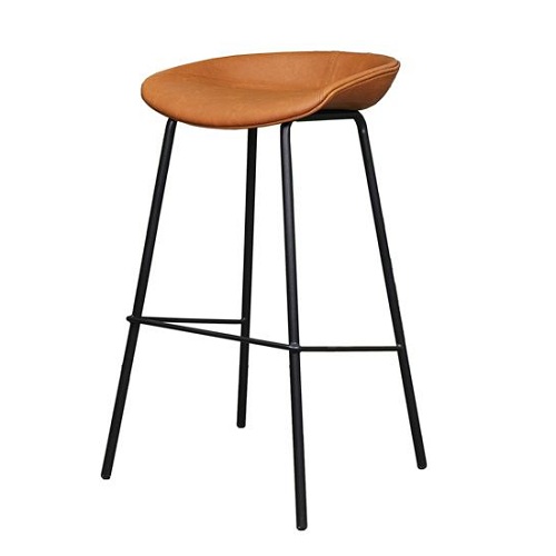 Ghế quầy bar bọc da chân sắt HAY39PU