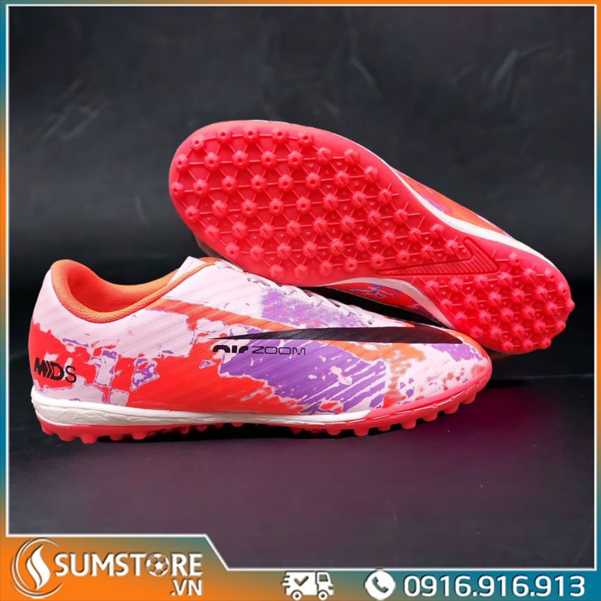 [HCM]Giày Đá Bóng Winbro Mer Speed Tím Cam  - Giày Đá Banh Mới 2023