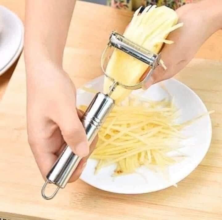 NẠO CỦ QUẢ INOX 3IN1 - NẠO SỢI
