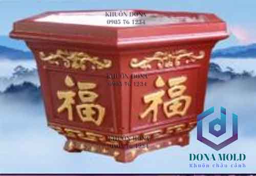 Khuôn Đúc Chậu Lục Giác 25 cm TQ