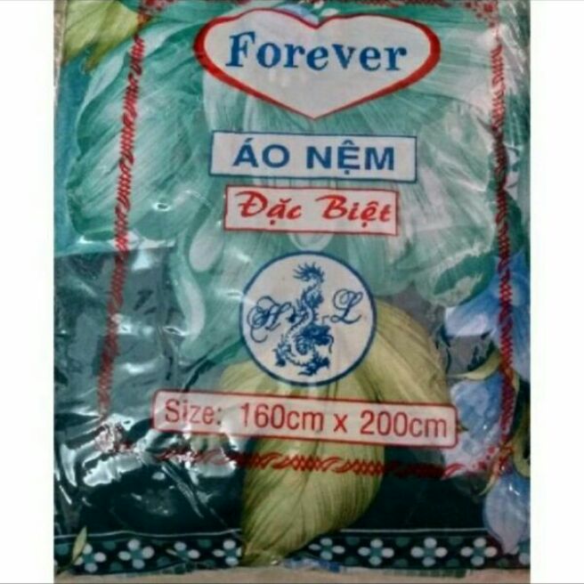 [HCM]áo nệm 2 lớp thun lạnh 1m8 x 2m