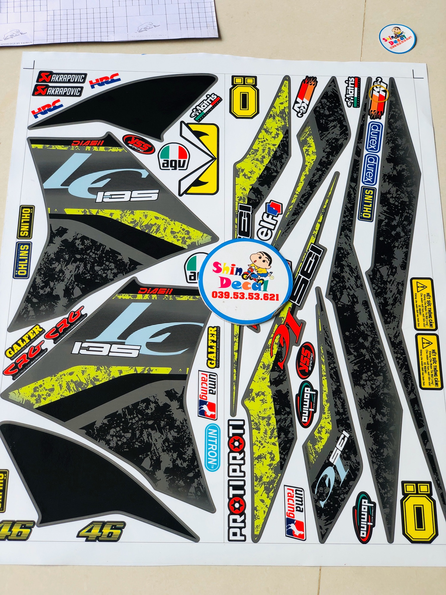 Tem rời ex 135 mẫu 2019