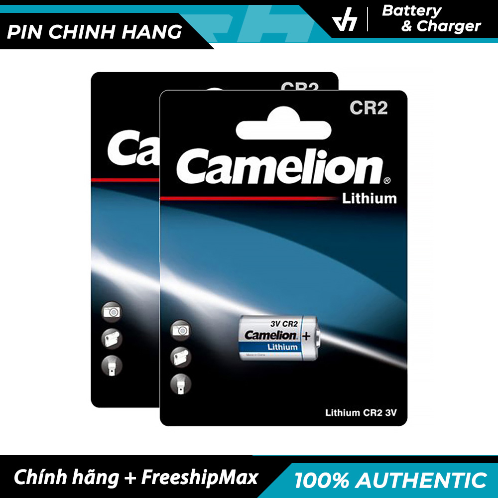 2 pin máy ảnh camelion cr2 - pin lithium điện áp 3v