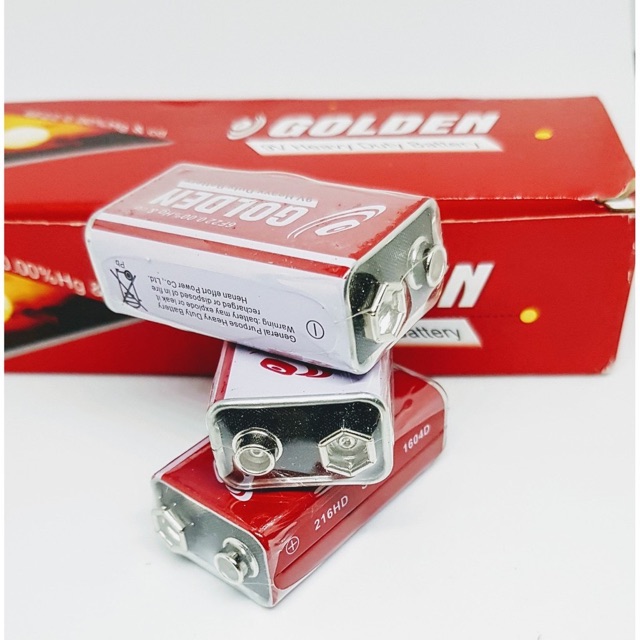 Pin vuông Golden Power có điện thế 9V