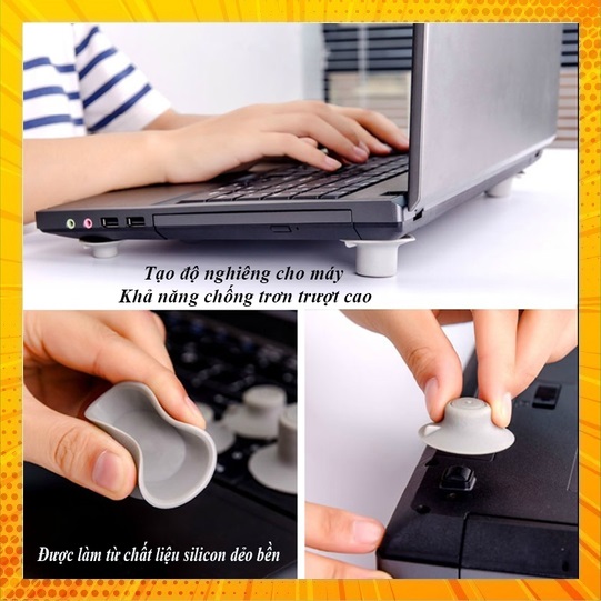 Bộ 4 nút kê chống nóng cho laptop