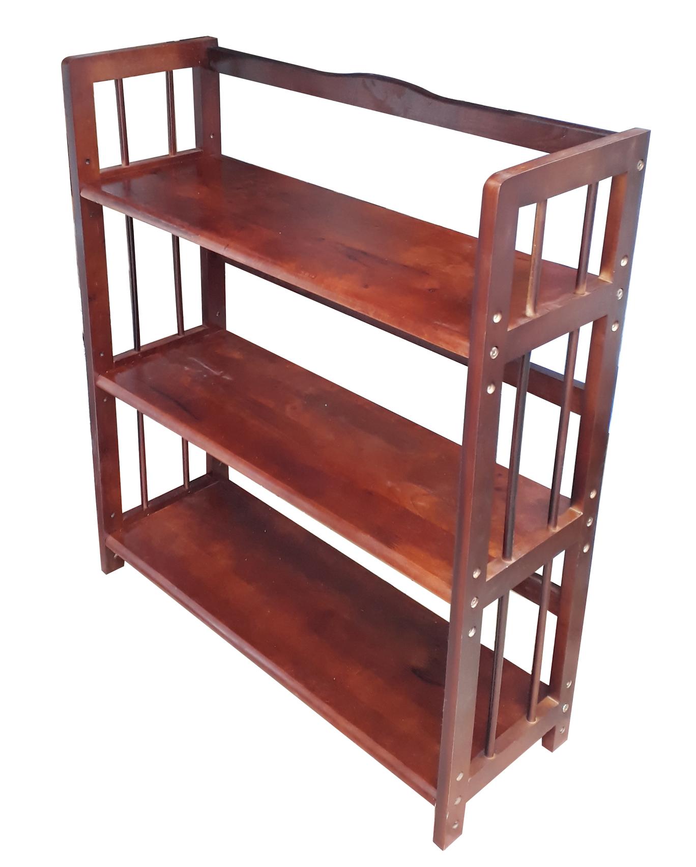[HCM]Kệ sách 3 tầng rộng 100cm bằng gỗ (Màu nâu)