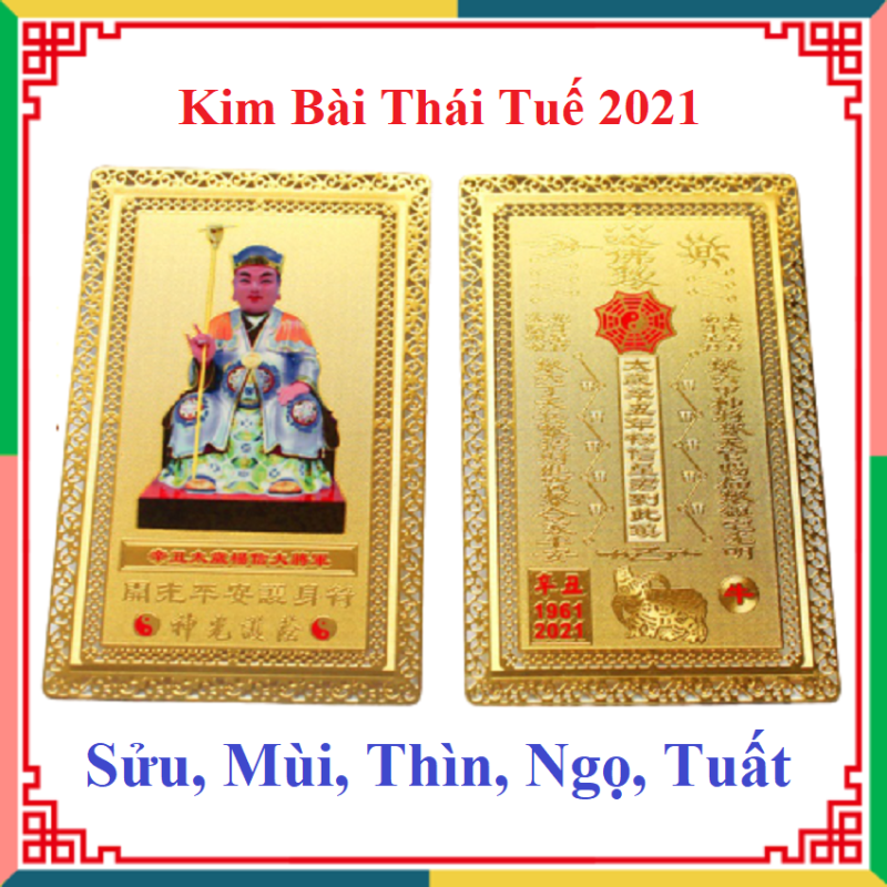 Thẻ Kim Bài Thái Tuê Năm Tân Sửu 2021
