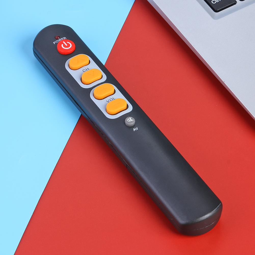 Bản Sao Điều Khiển Từ Xa Học Tập 6 Nút Màu Vàng Lớn Thông Dụng IR Từ Xa, Cho Phụ Kiện TV STB