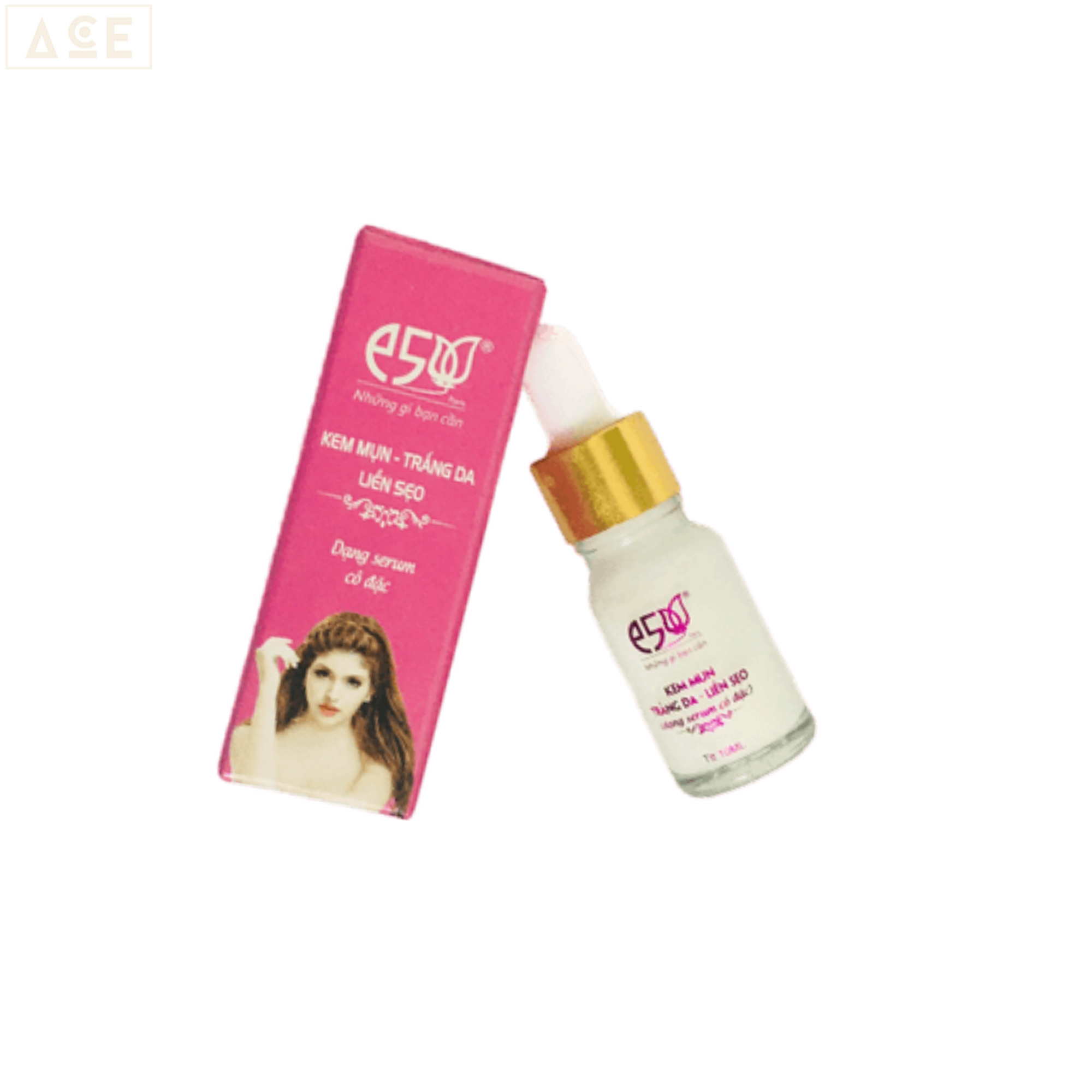 Serum mụn, xóa thâm, mờ sẹo, dưỡng trắng da - Serum E5 (10ml), (MUA 4 TẶNG 1 KEM MỤN ST 5G)