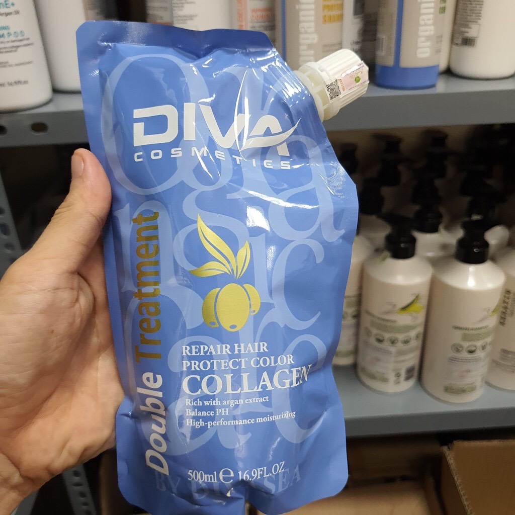 Hấp ủ tóc DIVA collagen 500ml chính hãng