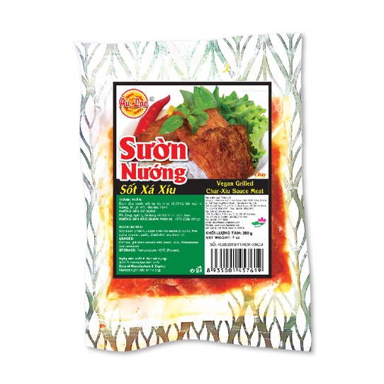 Sườn nướng sốt xá xíu chay âu lạc 200g/1kg