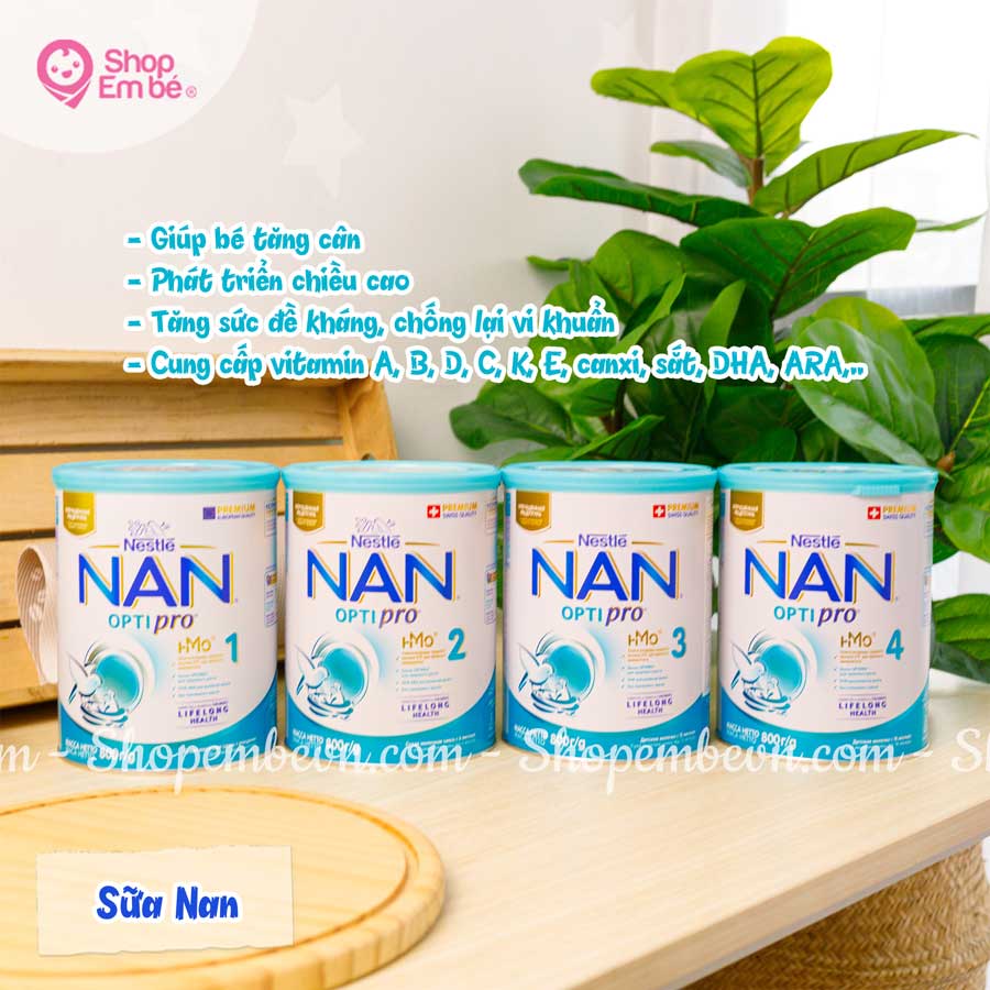 [MẪU MỚI] Sữa Bột NAN Nga Số 1,2,3,4 Hộp 800g
