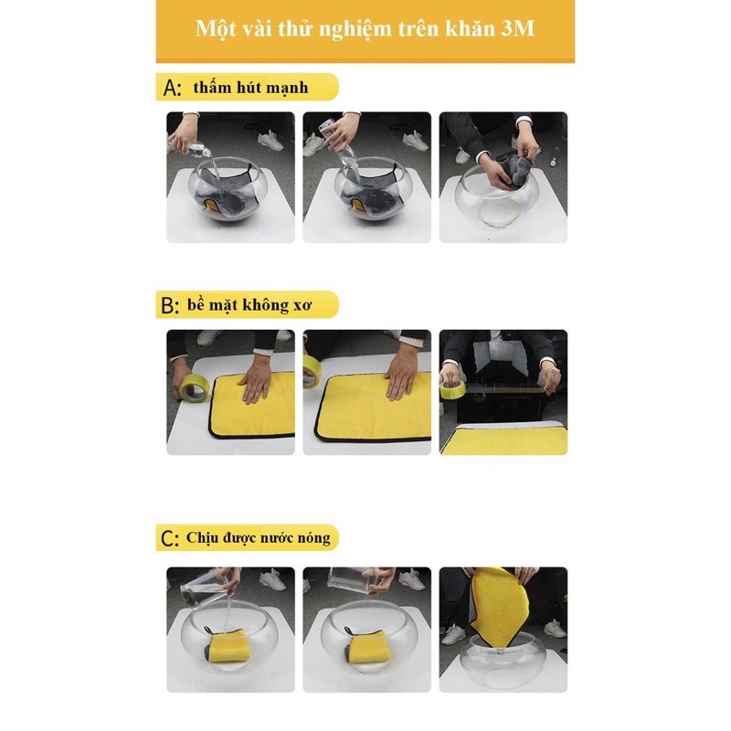 Khăn Lau Xe Siêu Thấm Hút 2 Mặt