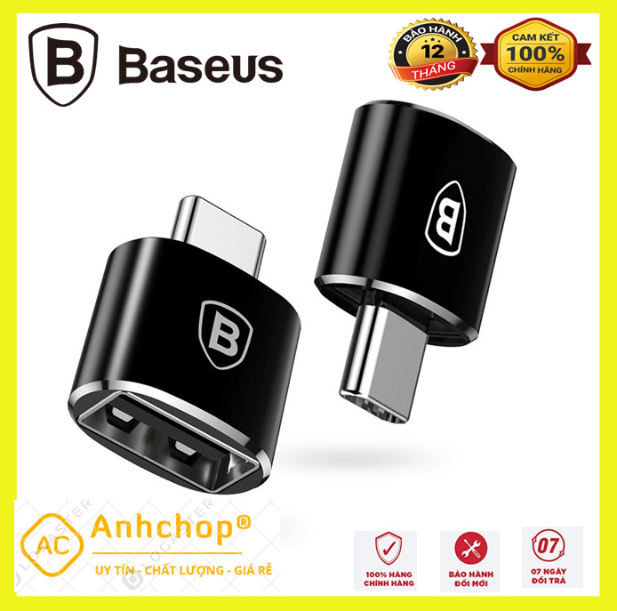 Đầu chuyển đổi OTG USB Type C sang USB A Baseus (TYPE C Male to USB Female Cable Adapter Converter)