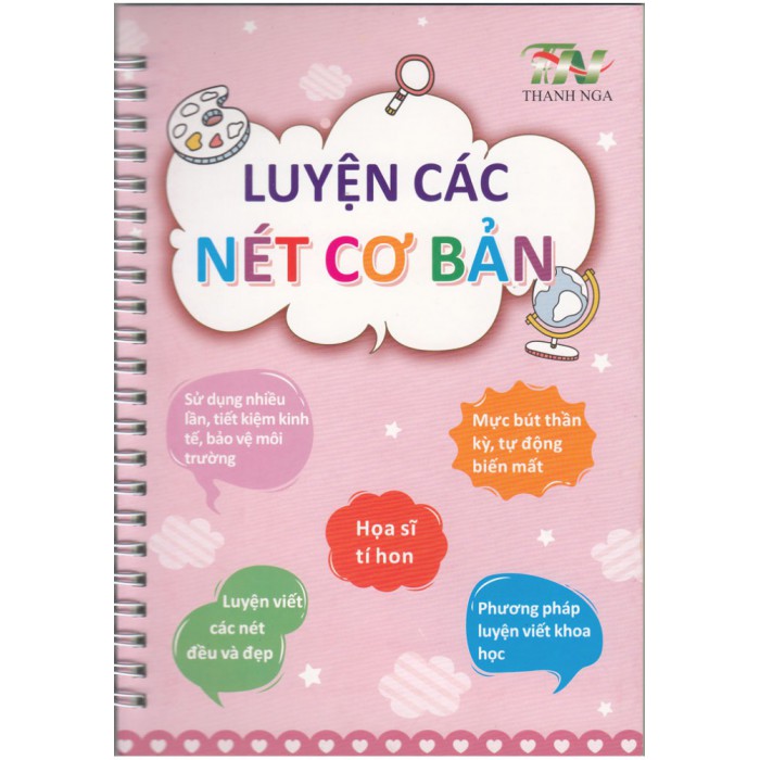 Sét 3 Cuốn Tập Luyện Viết Chữ Và Số Cho Bé - Vở Dày Dặn mực tự bay dùng mãi mãi