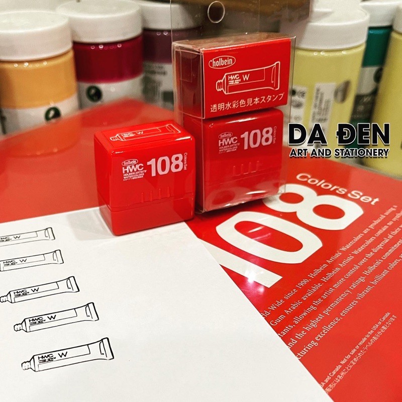 [HCM]Con Dấu Hình Tube Màu Holbein