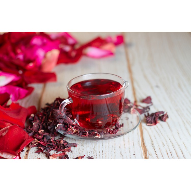 trà hoa dâm bụt (hibiscus, atiso đỏ) khô - 500g