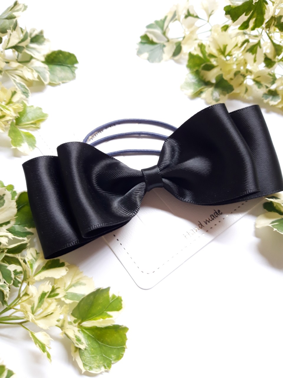Cột/Kẹp Tóc Nơ  Sating Cao Cấp ( đường kính rybang 38cm)