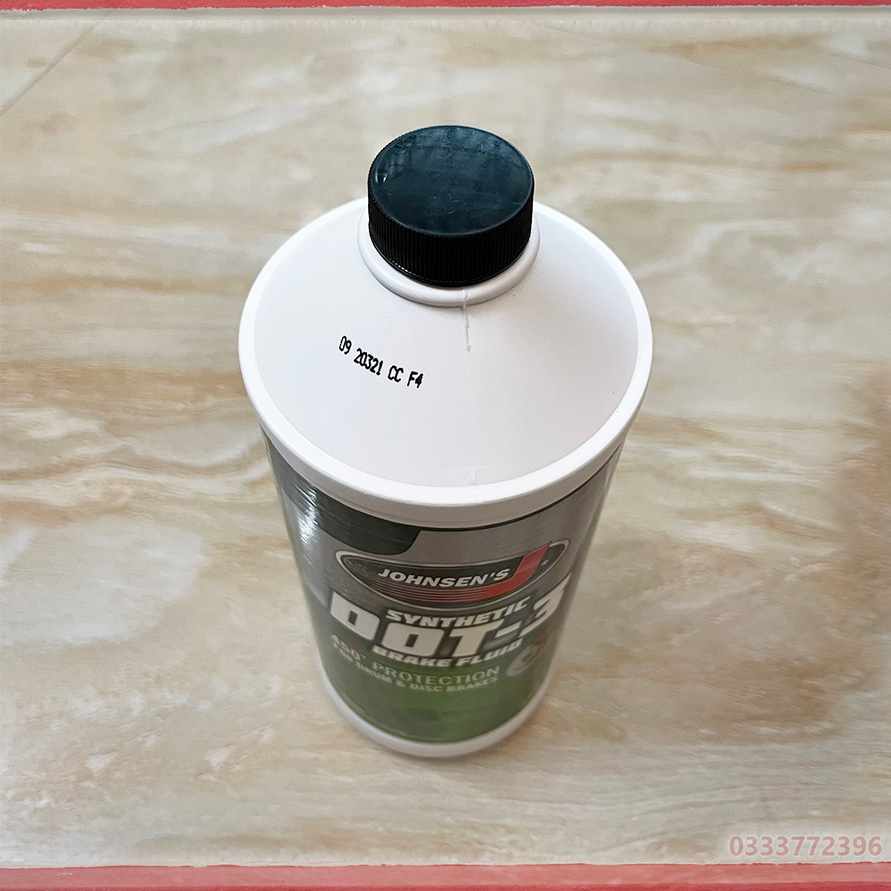Dầu Thắng Chịu Nhiệt DOT 3 Johnsen Brake Fluid 946ml (Màu Vàng)