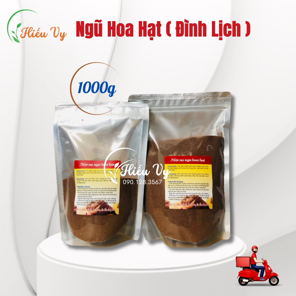 Mặt nạ Ngũ Hoa Hạt 1000gam cấp ẩm, giảm mụn và dưỡng trắng sáng da | Mặt nạ ngũ hoa hạt to, mặt nạ ngũ hoa hạt nhỏ