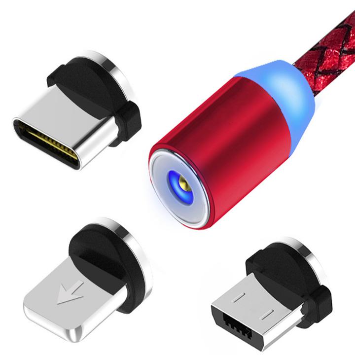 [HCM]Cáp sạc TỪ dây dù 3 ĐẦU ( IP + SS + TypeC )