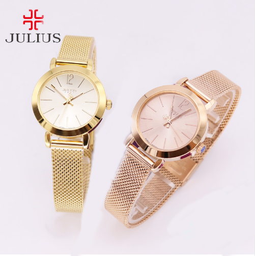 Đồng Hồ Nữ JA-732 Julius Hàn Quốc Dây Thép