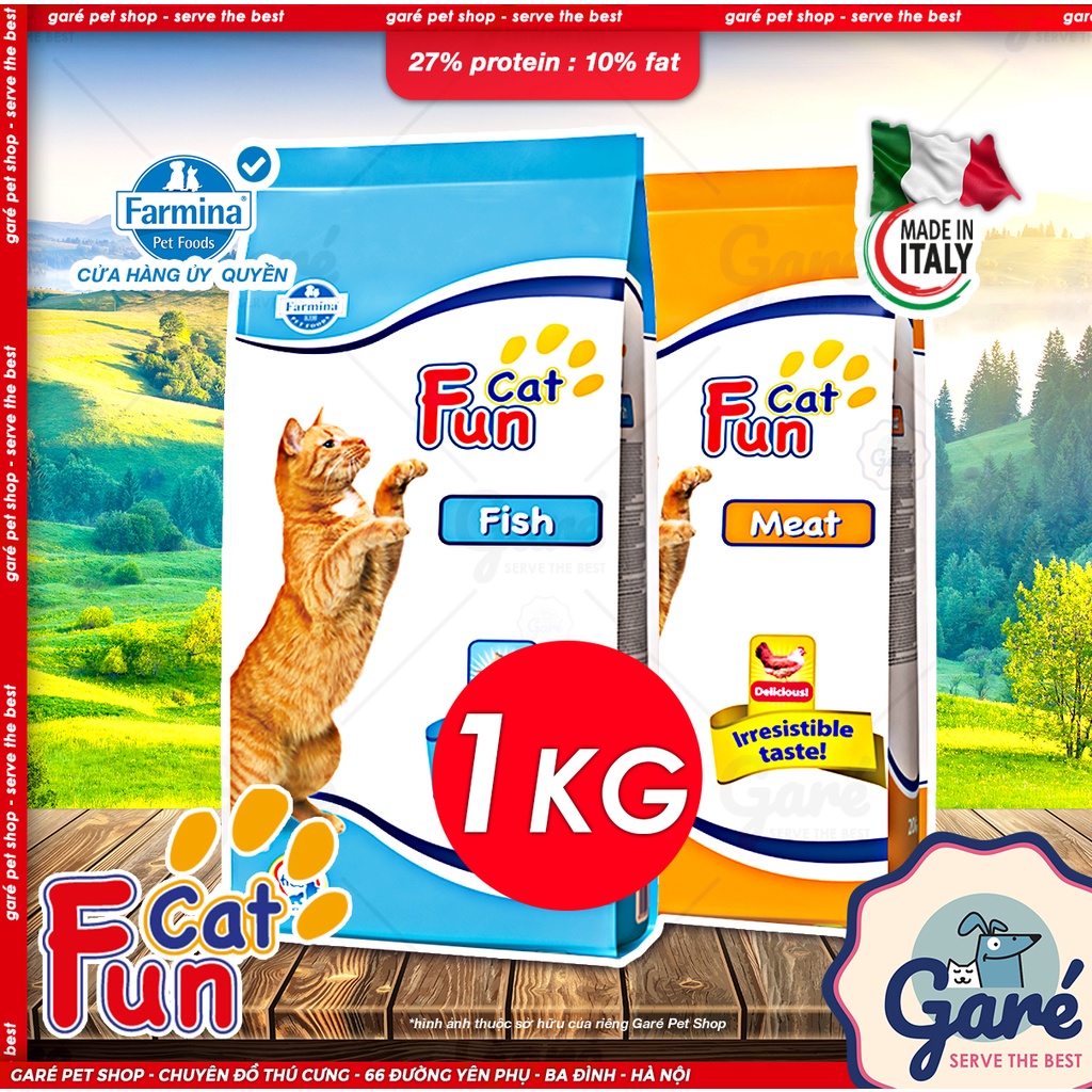 ZIP - Hạt Funcat thức ăn mèo Farmina dành cho mèo trên 4th tuổi và mèo