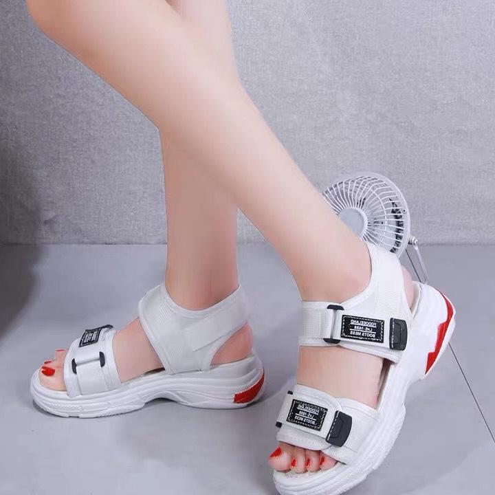 SANDAL NỮ ĐẾ BÁNH MỲ  ( TRẮNG)