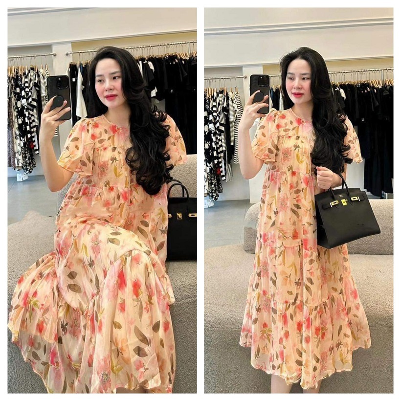 Đầm bầu thời trang thiết kế dự tiệc giá rẻ đẹp,váy bầu suông đuôi cá sang chảnh xinh xắn