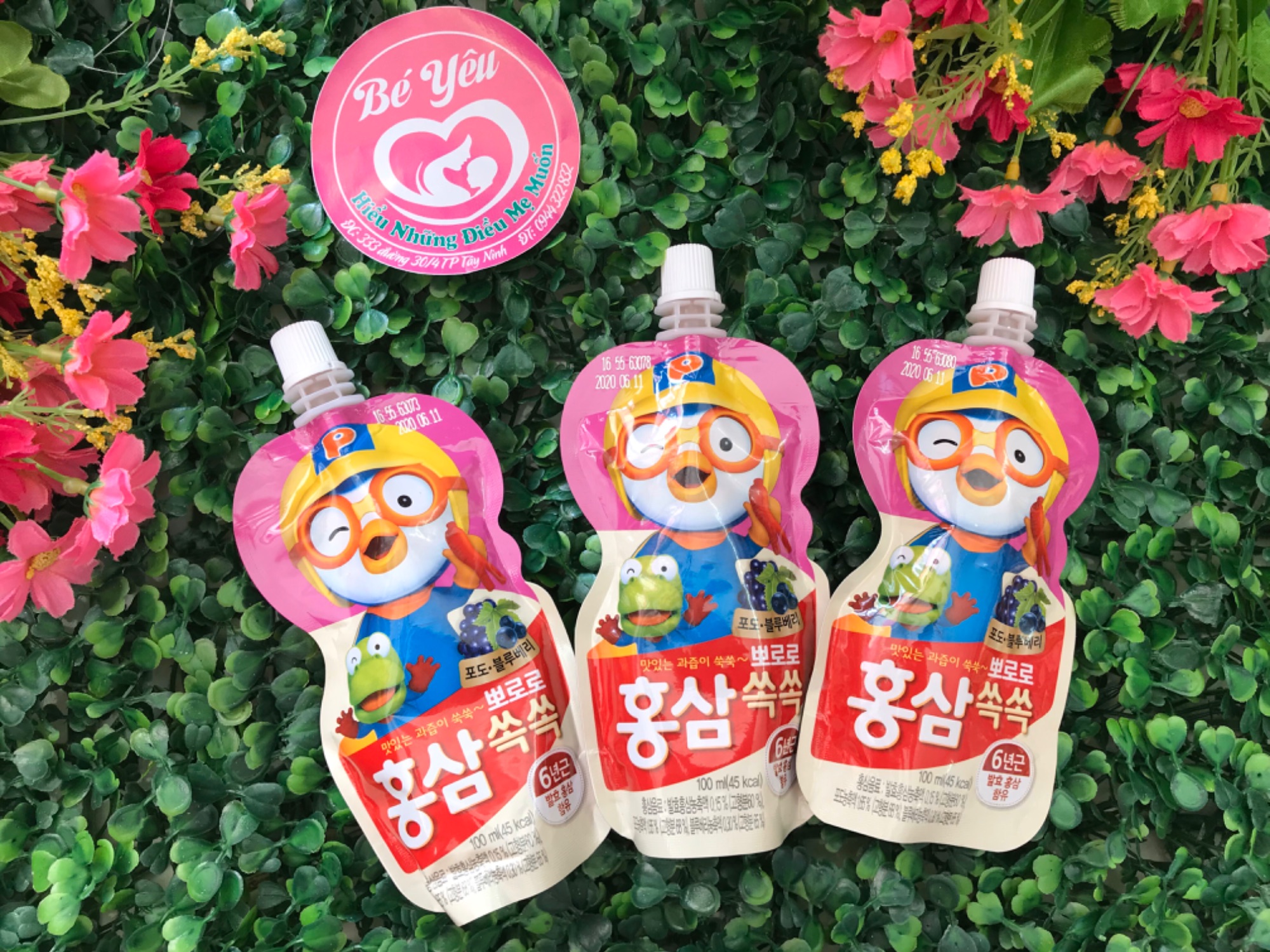 Nước Hồng Sâm Hoa Quả Pororo