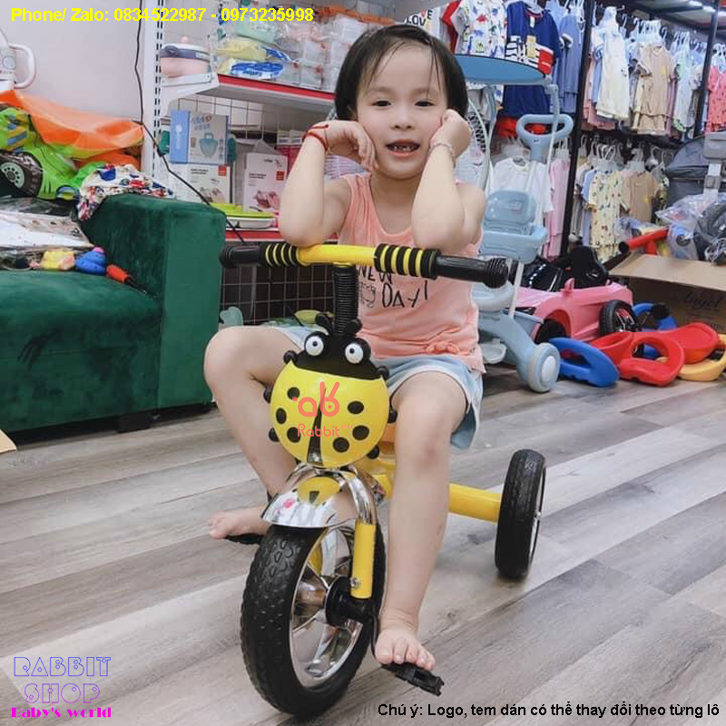 Xe đạp 3 bánh con bọ dừa bình nước cho bé [XD3B]