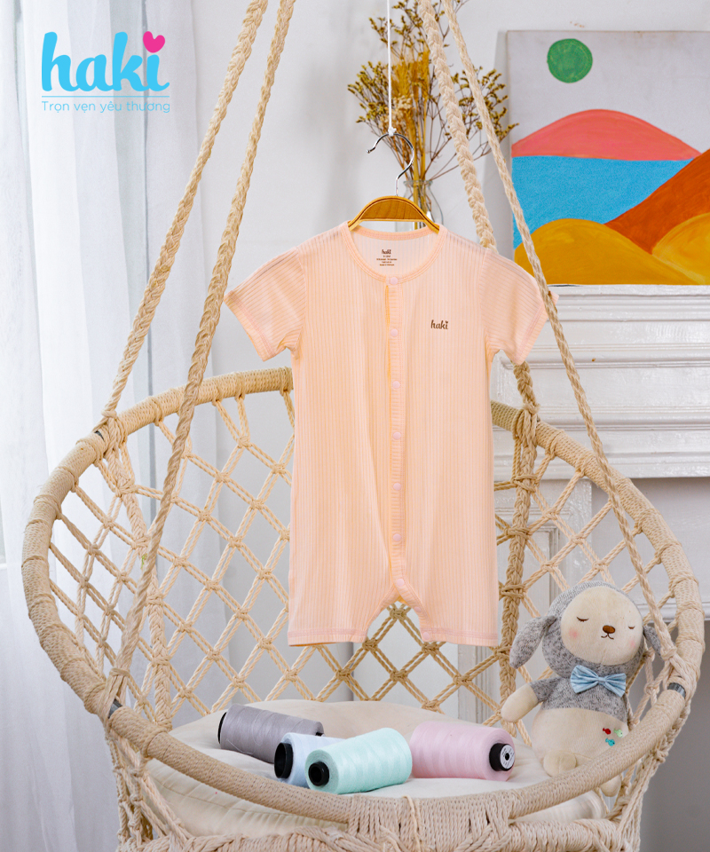 Bộ body đùi (romper) vải gỗ sồi cao cấp HAKI BM020