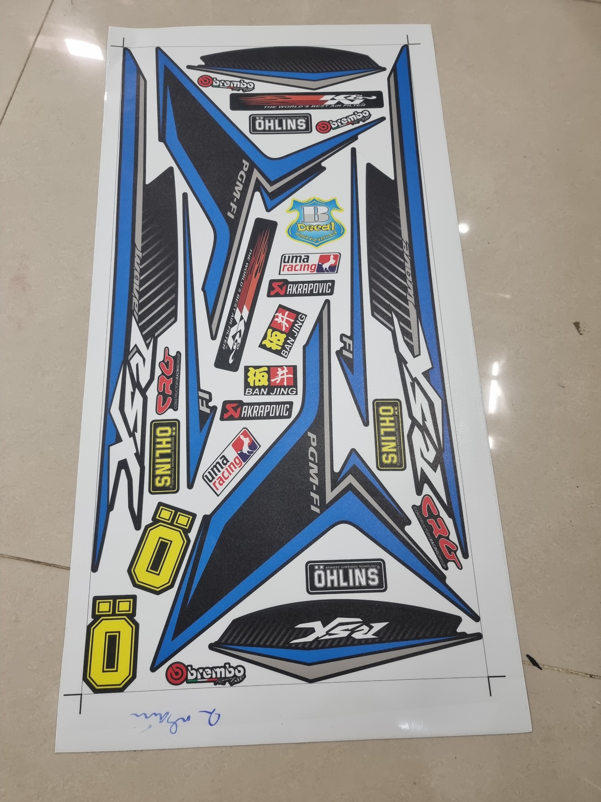 Tem xe wave rsx 2014 giống zin tặng logo