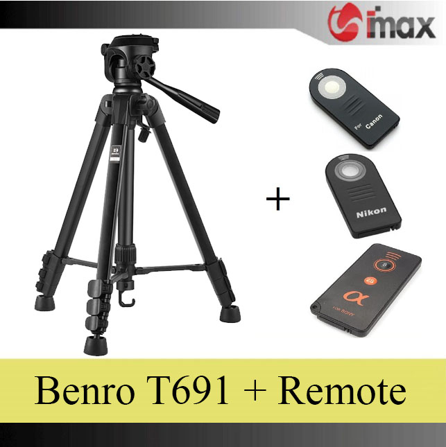 Chân máy ảnh Tripod Benro T691 + Remote cho máy ảnh