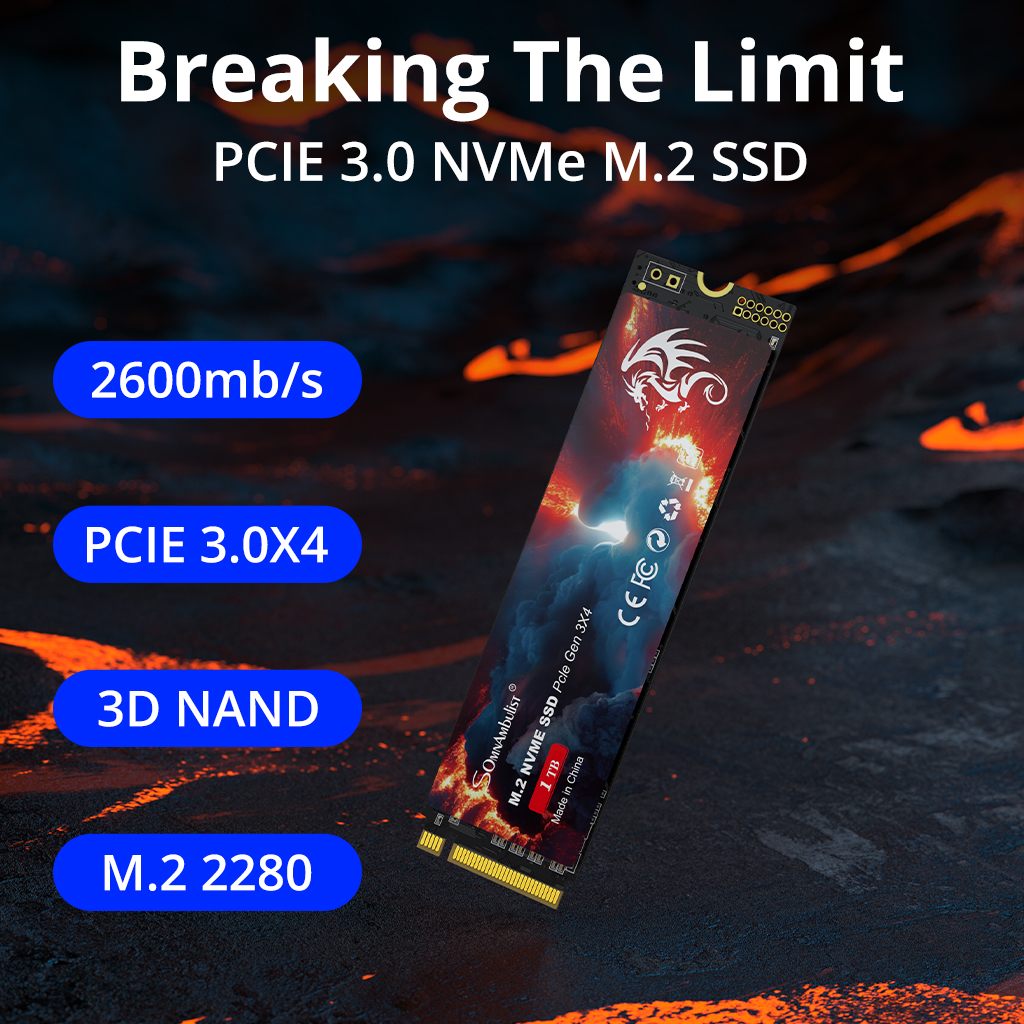 SomnAmbulist Original Solid State Drive M2 Nvme 512GB 256GB Internal Solid State Drive hdd Hard Drive M.2 128GB Laptop Desktop Internal Hard Drive