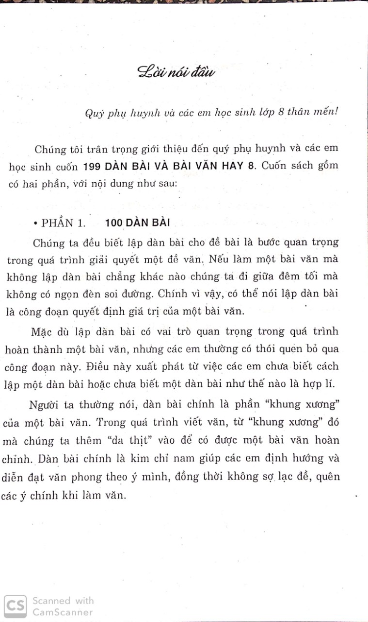 199 Dàn bài và bài văn hay 8