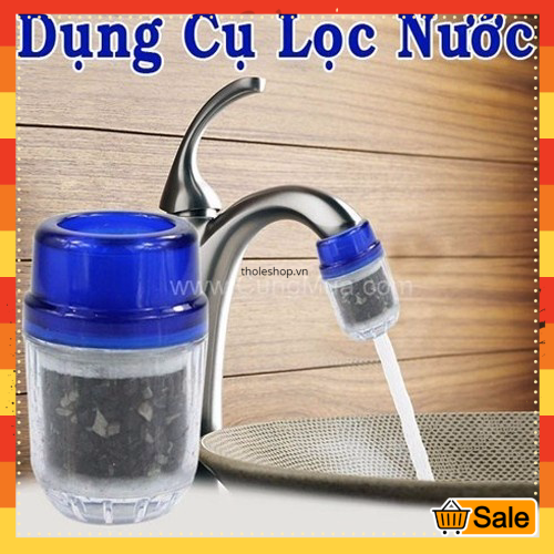 [HCM]Bộ 2 đầu lọc nước tại vòi (Màu xanh)