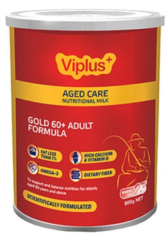 VIPLUS Gold 60+ Adult Nutritional Formula: Sữa công thức hỗ trợ dinh dưỡng cho người già từ 60 tuổi trở lên. cao cấp