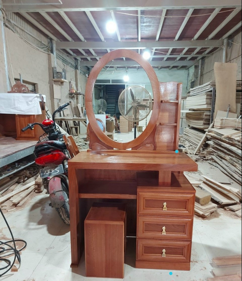 Các mẫu bàn trang điểm gỗ xoan đào