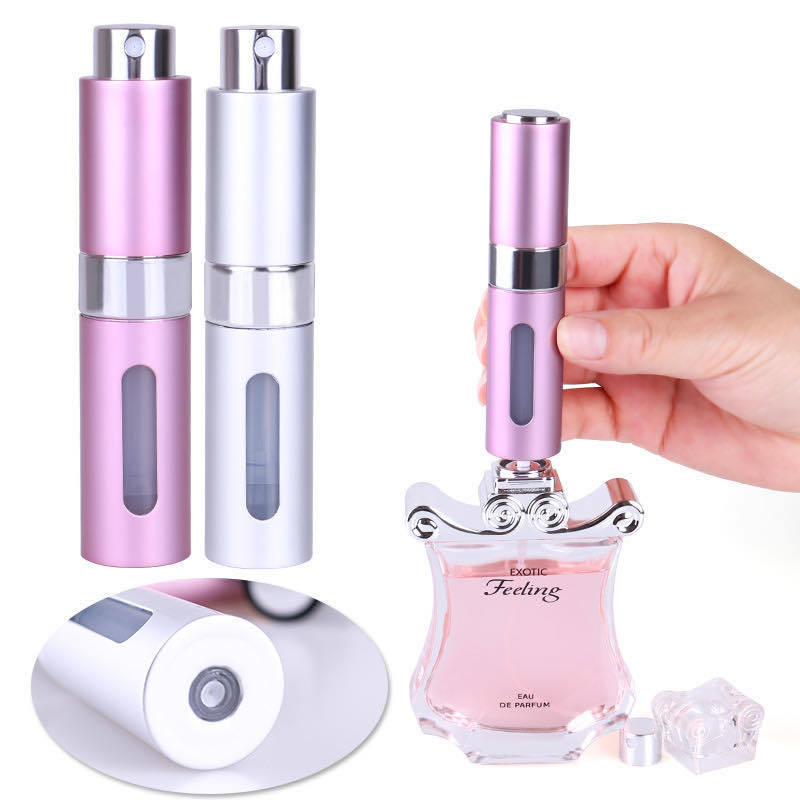 Chai Chiết, Ống Chiết Nước Hoa Dạng Xịt 5ml vỏ nhôm Tiện Lợi,Lọ Chiết-HAUSE