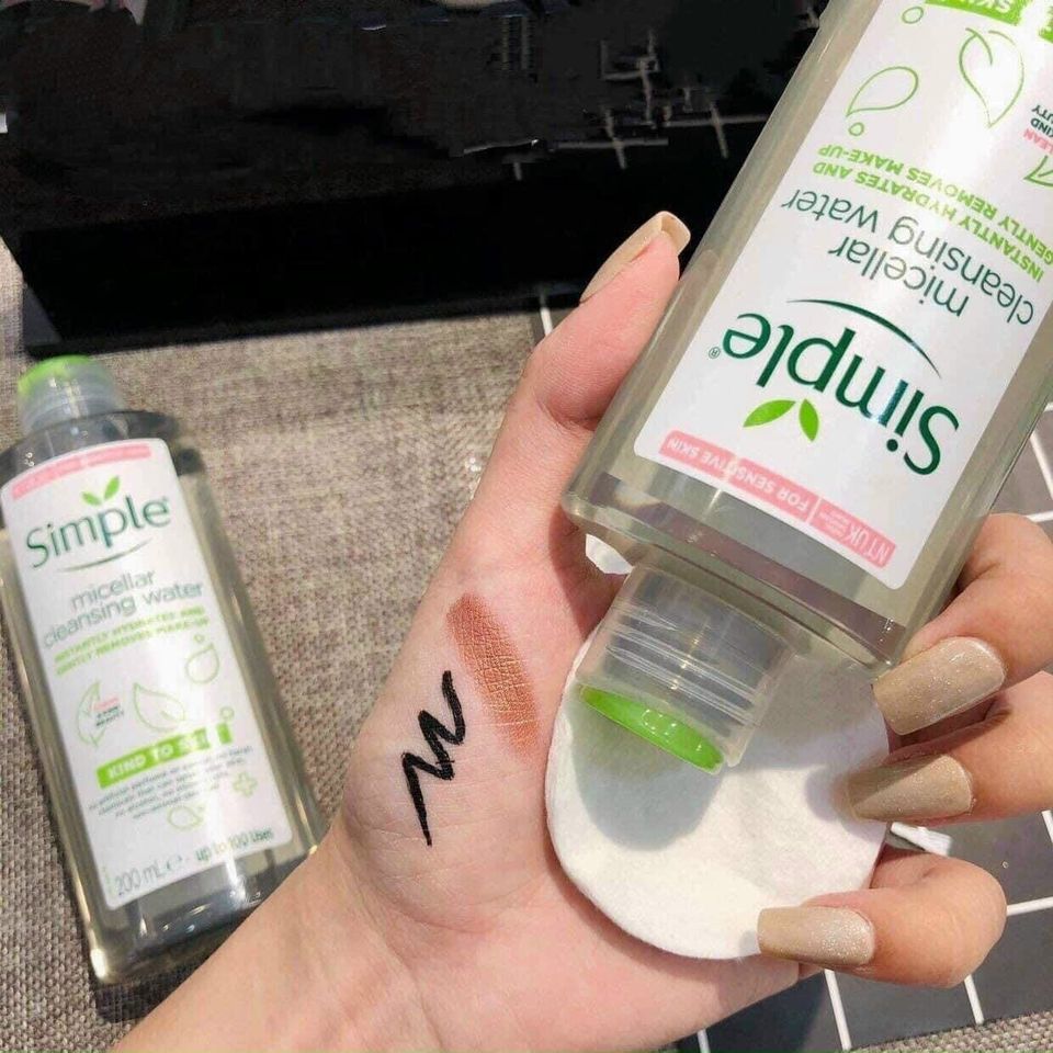 Nước Tẩy Trang Simple Micellar Cleansing Water Mẫu Mới (100ml-200ml-400ml)