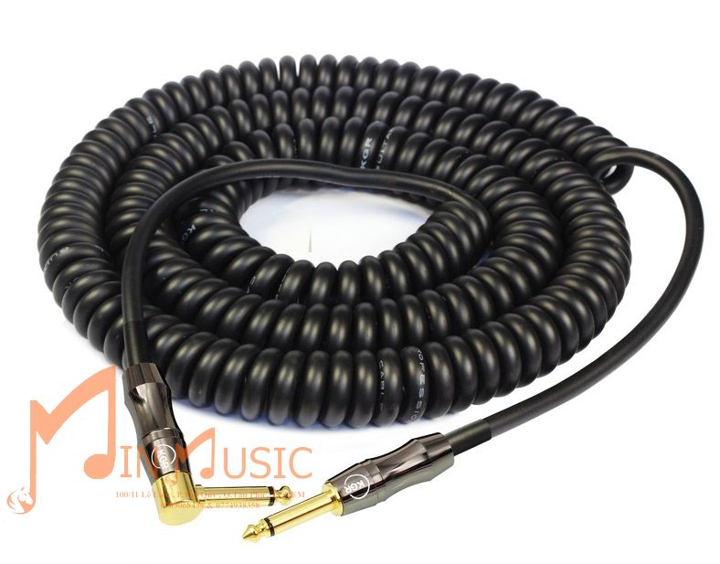 Dây jack i dây line 6 ly guitar kgr cho guitar | mẫu lò xo kéo giản 6m đầu jack 6ly