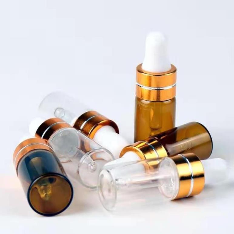 [Nhiều Màu] Lọ Chiết Serum, Lọ Đựng Tinh Dầu Thủy Tinh Mỏng 3ml,5ml