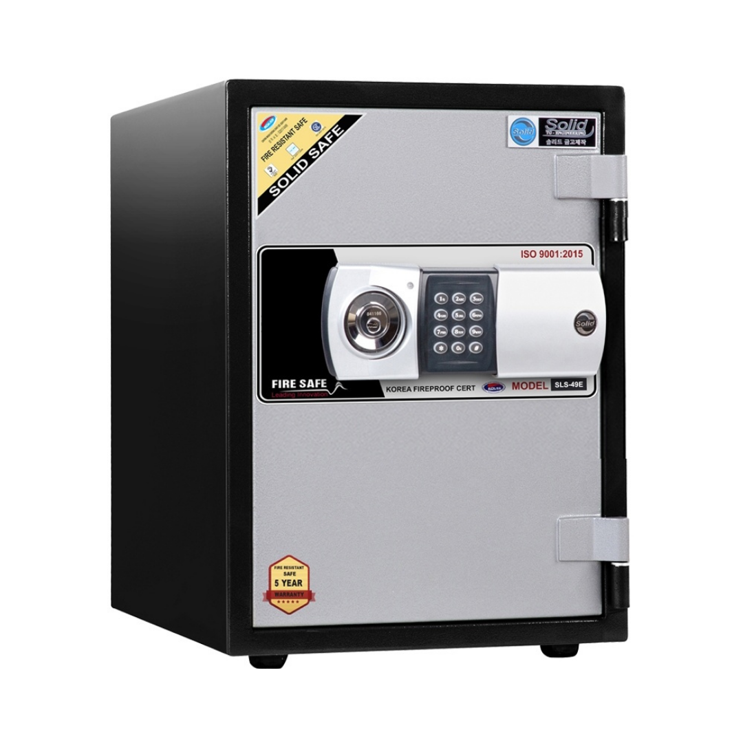 Két Sắt Solid SLS-49 (55kg) Chống Cháy 1000 độ C Hàn Quốc