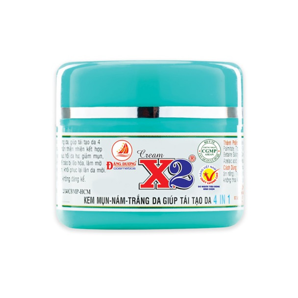 Kem x2 trần mụn nám trắng da tái tạo 10g