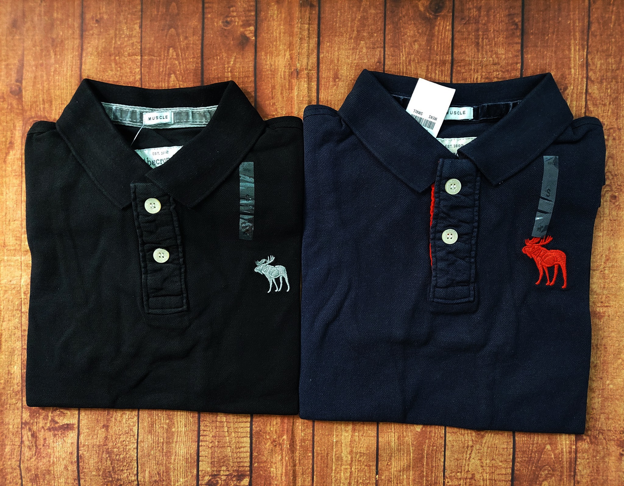Áo thun Polo Abercrombie Black & Navy