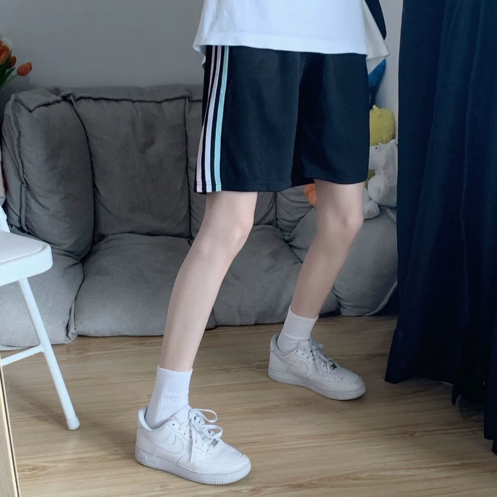 Quần short thun 3 line RIO - Quần short thun nam nữ