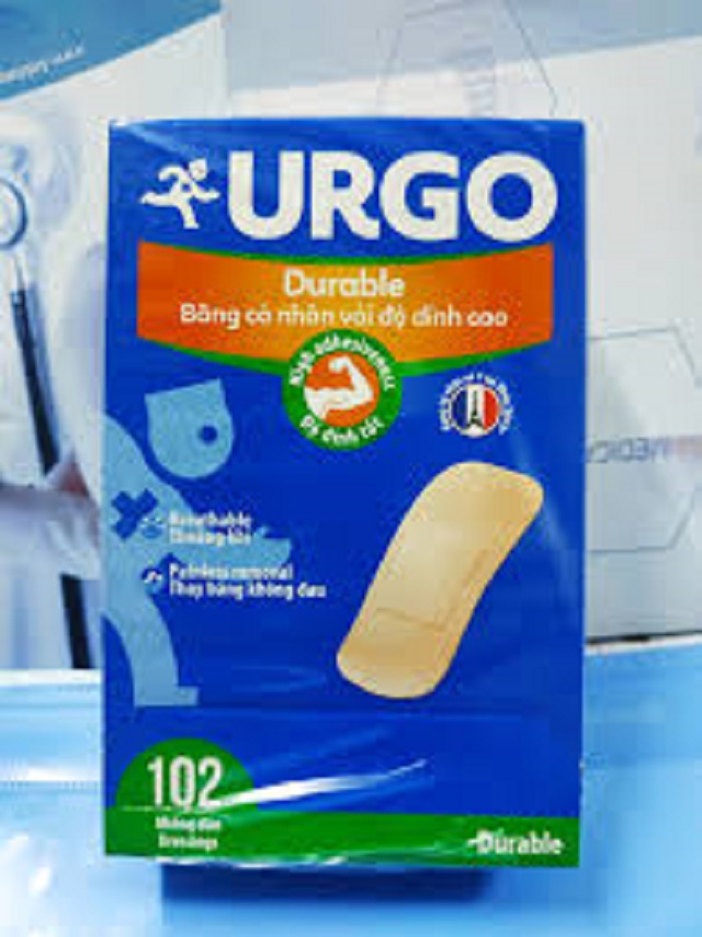 Băng keo cá nhân Urgo Durable 4 miếng Pháp