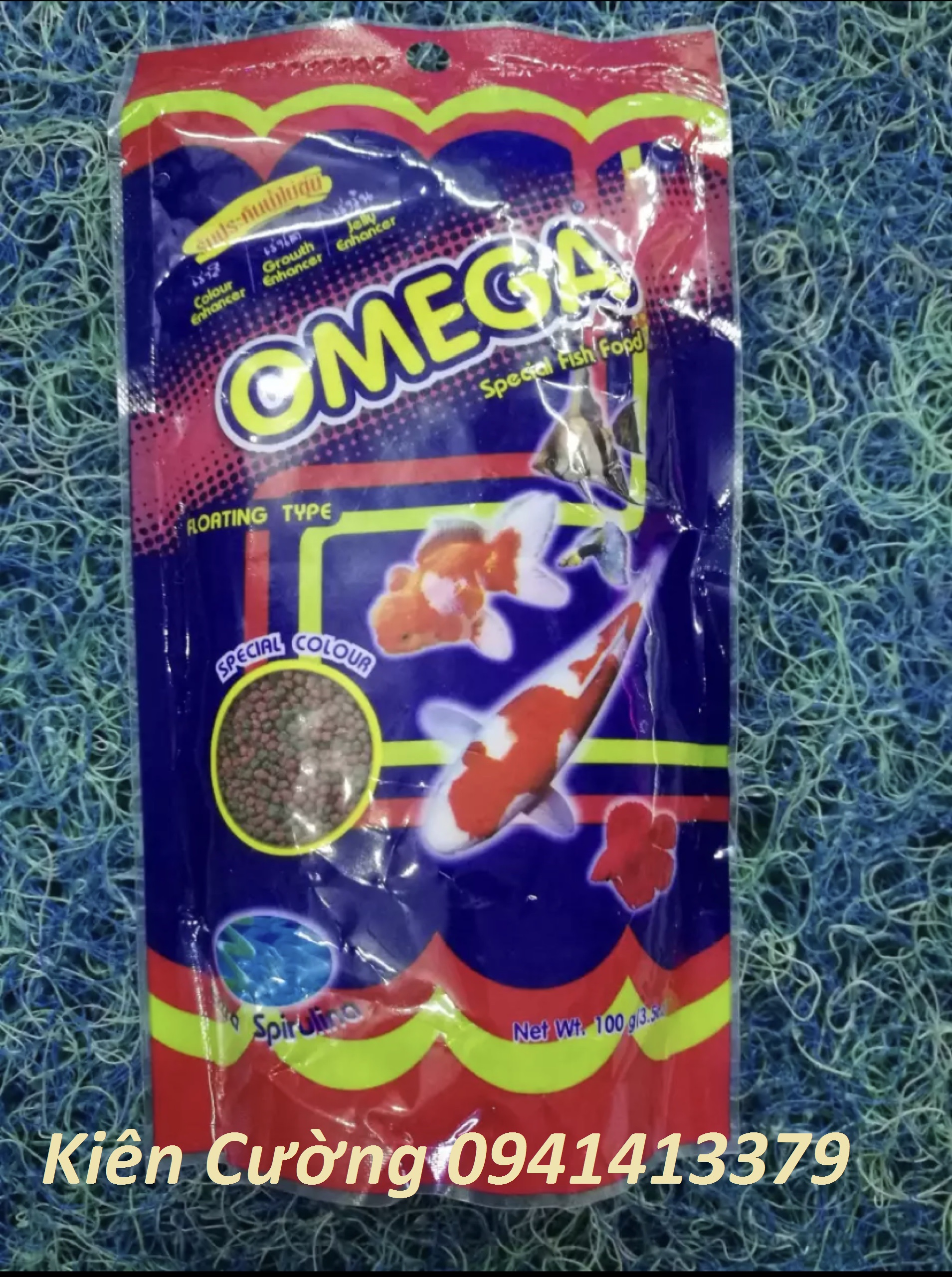 Thức ăn cho cá cảnh chống đục nước Omega hạt nhỏ 100g