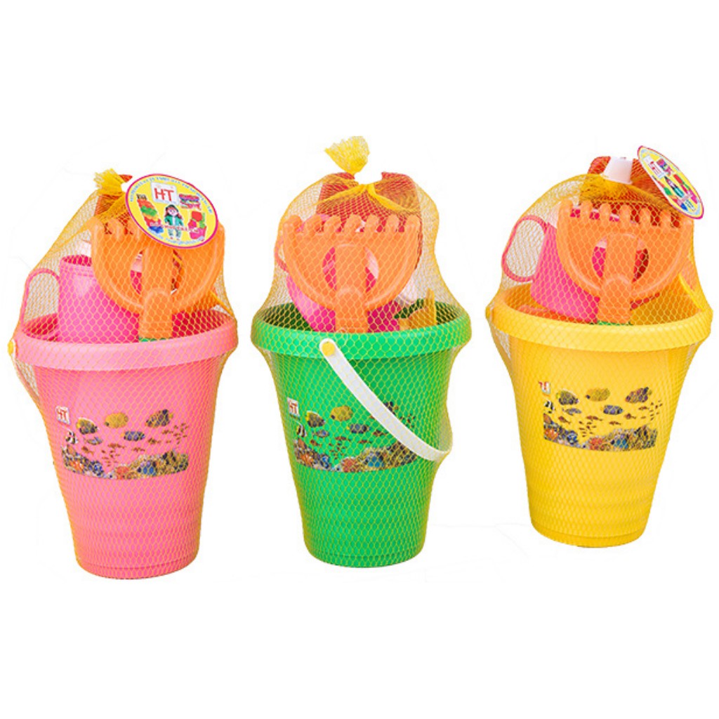 Đồ chơi xúc cát xô đi biển cho bé HT778